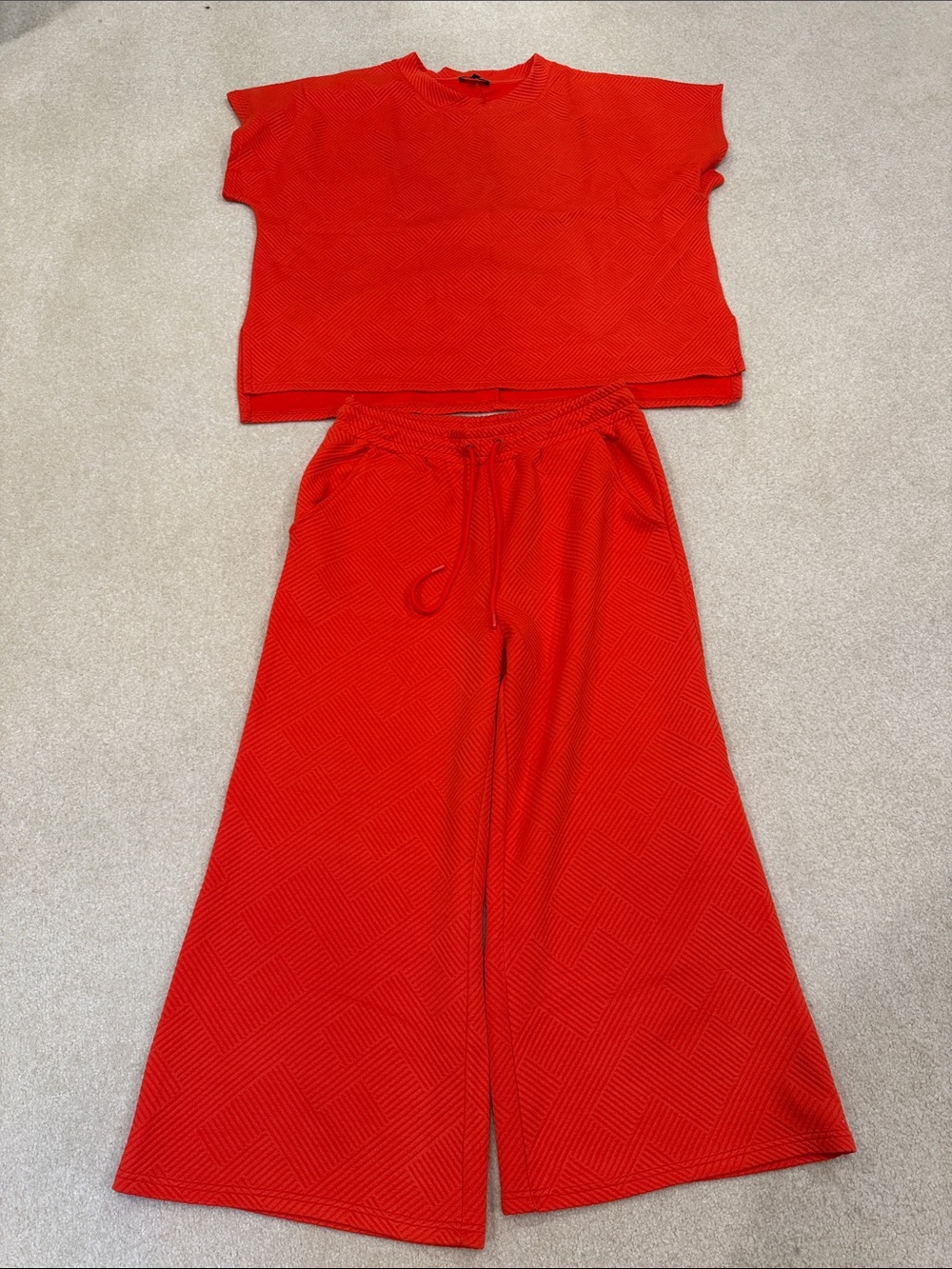 Orange/Red Two-Piece Set - Picture 2 of 12